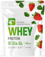 Сывороточный протеин WHEY Protein 900 г 4Me Nutrition Клубника