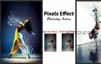 [CreativeMarket] Pixels Effect Photoshop Action (Studio Retouch)