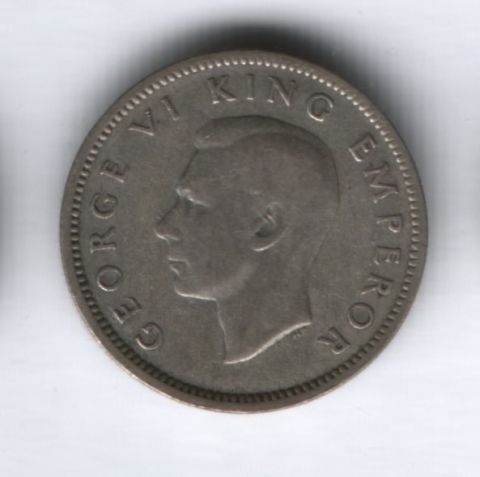 6 пенсов 1942 года Новая Зеландия, редкий год