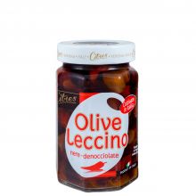 Оливки  чёрные без косточек Citres Леччино пикантные - 285 г (Италия)
