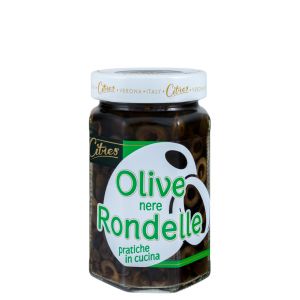 Оливки черные резаные Citres Olive Nere Rondelle 290 г - Италия