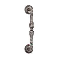 Ручка-скоба Extreza Greta R04 серебро античное