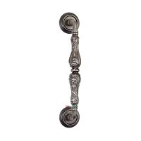 Ручка-скоба Extreza Greta R05 серебро античное
