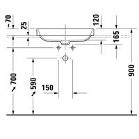 размеры Duravit Happy D.2 Plus 23596013