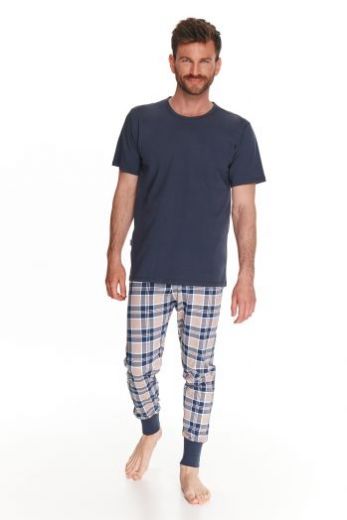 Пижама мужская TARO Fedor 2731-01, синий, хлопок 100%