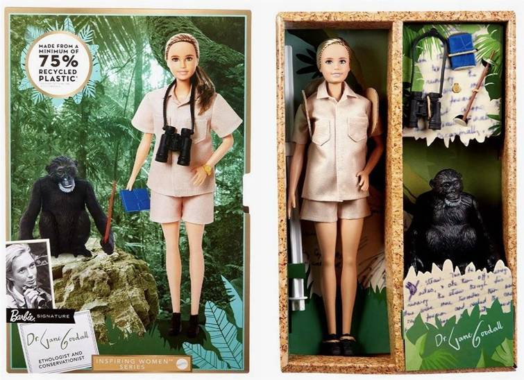 Кукла Barbie signature dr Jane Goodall Барби HCB82