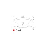 Ручка-скоба Colombo Design F136D схема