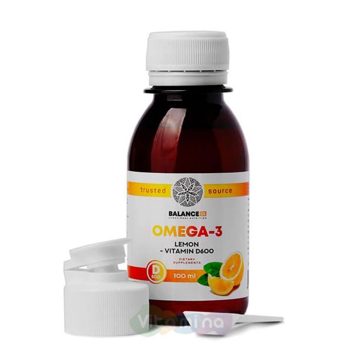 BALANCE GL Омега- 3 Лемон с витамином Д Omega- 3 Lemon - vitamin D, 100 мл
