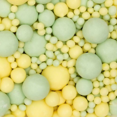 Драже зерновое в цветной кондитерской глазури (жёлтое, изумруд), 50 г