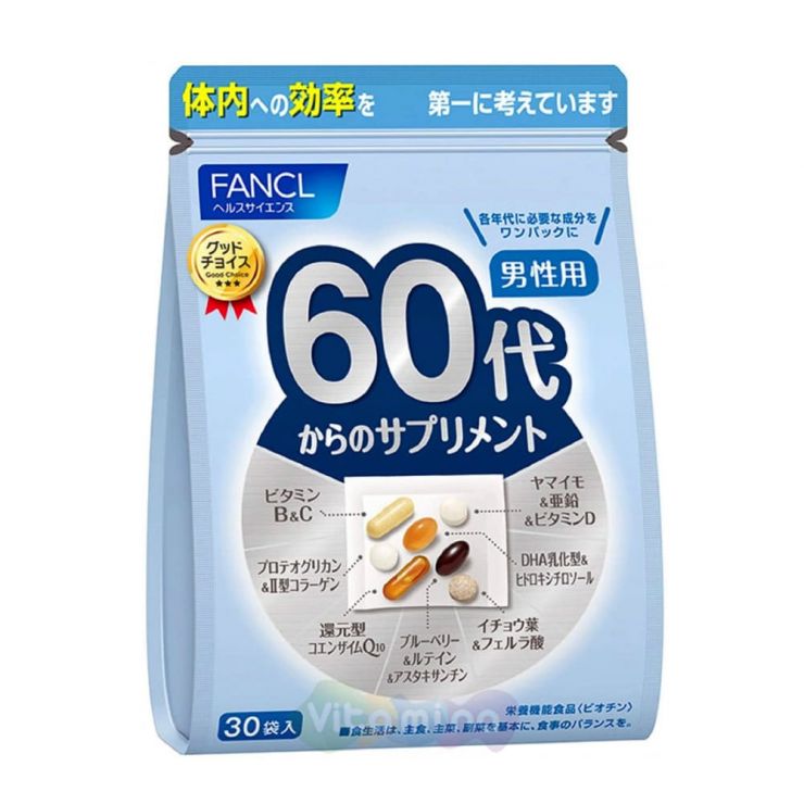 Fancl Комплексные витамины для мужчин 60+, 30 дней