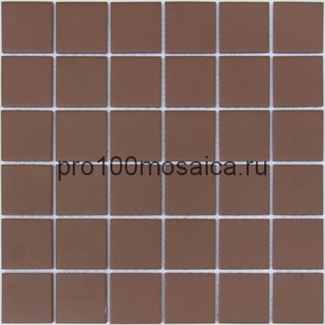 Мозаика из керамогранита неглазурованная с прокрасом в массе Nana bruna 30,6х30,6х0,6 см (чип 48х48х6 мм)