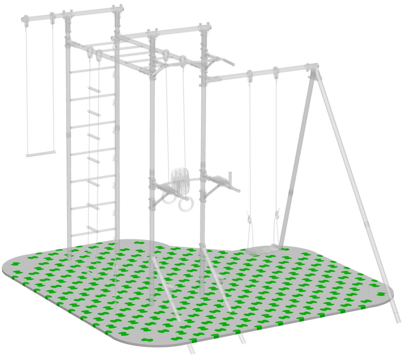 Puzzle Playground для детского спортивного комплекса с турником и брусьями Leco-IT Outdoor