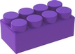 Элемент GigaBloks Outdoor 15" 4 х 2 фиолетовый