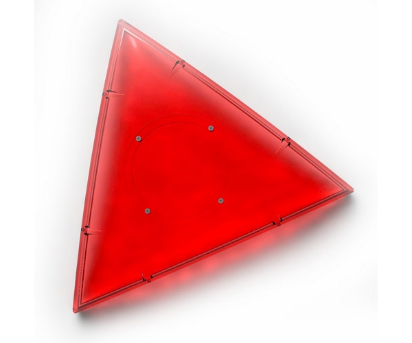Деталь геокупола 3 м C красный прозрачный из ПЭТ