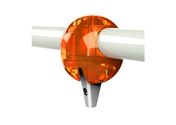 Подшипниковая система качания с креплением на трубу 76 мм макс 600 кг оранж прозрачный