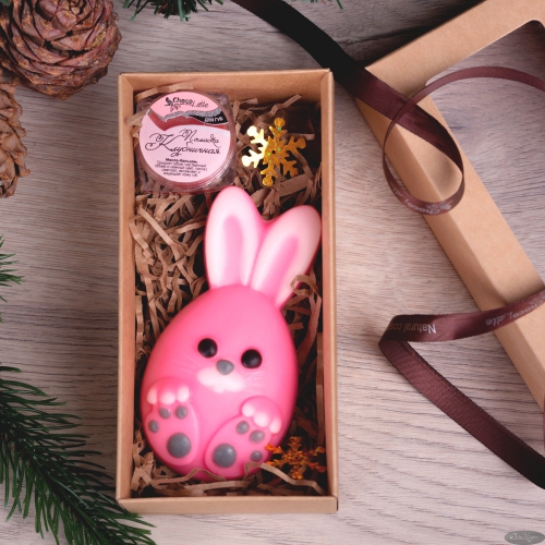 Сhocolatte - Подарочный набор №15 Новогодний (ароматное мыло и бальзам-блеск для губ)