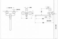 Смеситель Bravat Stream для ванны F63783C-L схема 2