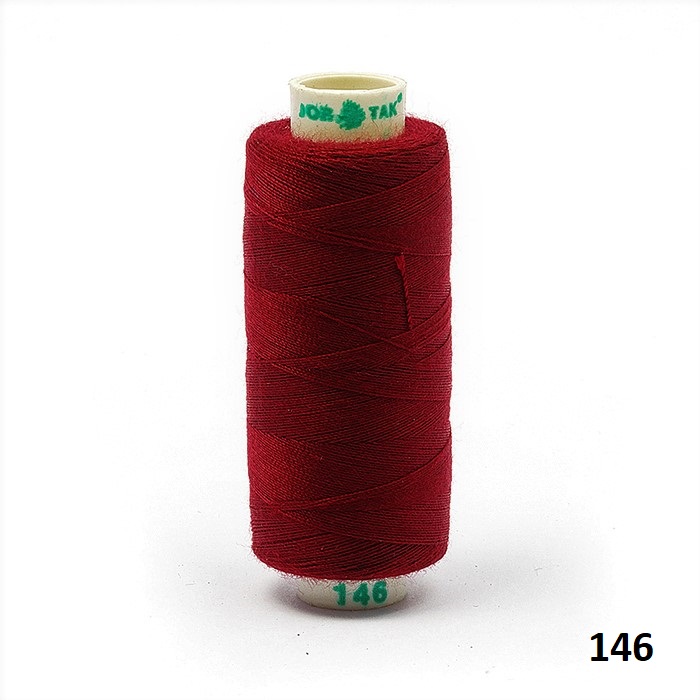 Швейная нить универсальная DOR TAK 366 метров Разные КРАСНЫЕ оттенки 40/2.DORTAK. красные