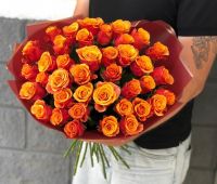 Букет из 39 оранжевых роз