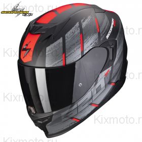 Шлем Scorpion EXO-520 Evo Air Maha, Чёрно-красный матовый