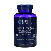 Life Extension Омега 3 Лигнаны кунжута и Экстракт оливок Omega-3 EPA/DHA Fish Oil, Sesame Lignans & Olive Extract, 60 капс