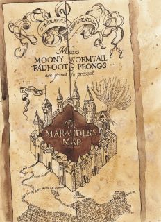 Почтовая открытка Карта Мародеров