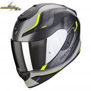 Шлем Scorpion EXO-1400 Evo Air Attune, Серо-чёрно-жёлтый