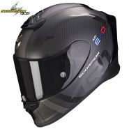 Шлем Scorpion EXO-R1 Evo Carbon Air MG, Чёрно-серебристый матовый