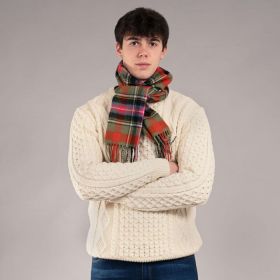 Шотландский теплый шарф 100% шерсть , расцветка клан Брюс, плотность 6.