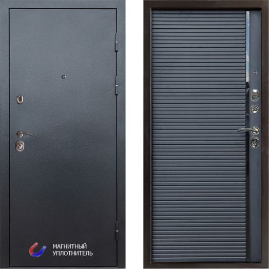 Входная Металлическая Дверь Термодор Termo-door (T.DOOR) Техно Графит Porte black