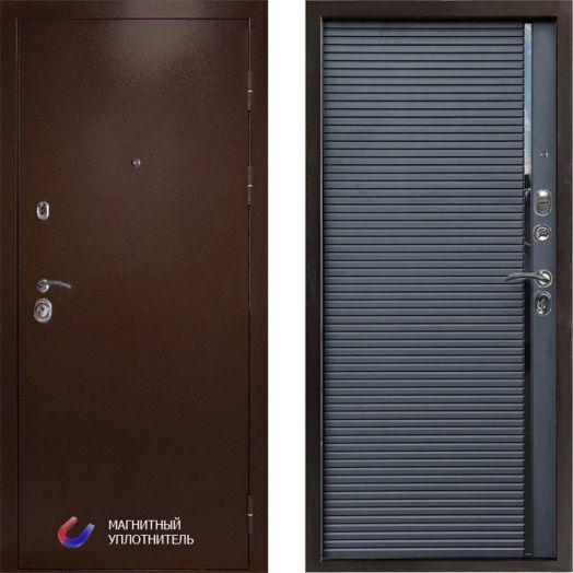 Входная Металлическая Дверь Термодор Termo-door (T.DOOR) Техно Медь Porte black