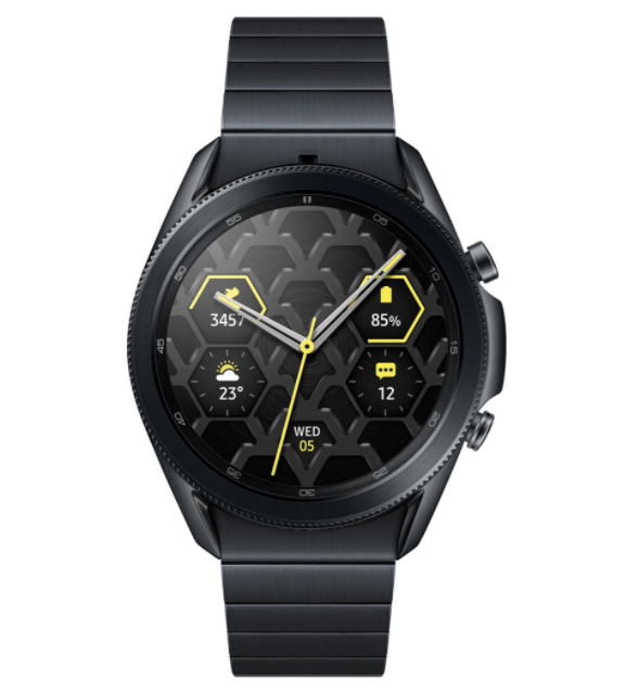 Часы смарт Samsung Galaxy Watch 3 Stainless, 45mm, титан