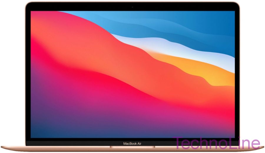 Ноутбук Apple MacBook Air 13 Late 2020 (Apple M1/13.3"/2560x1600/8GB/256GB SSD/DVD нет/Apple graphics 7-core/Wi-Fi/macOS) MGND3LL/A, USA, золотой, английская раскладка