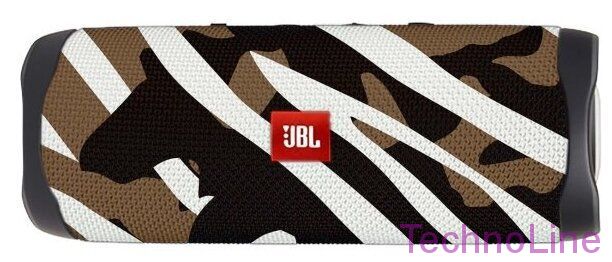 Портативная акустика JBL Flip 5 Black Star, 20 Вт, черный/белый/коричневый