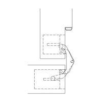 Скрытая петля Anselmi AN 142 3D (516) для нефальцованных дверей до 40 кг схема 3