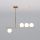 Светильник Подвесной со Стеклянными Плафонами Eurosvet 70136/4 Золото, Метал / Евросвет