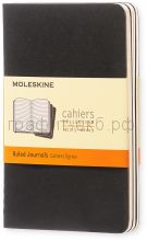 Книжка зап.Moleskine Pocket Cahier линейка черная QP311EN