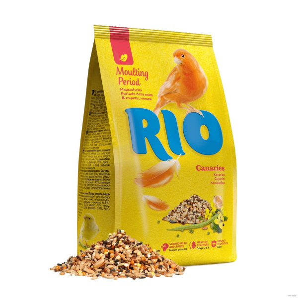 Корм для канареек Рио RIO Canaries во время линьки 500 гр