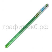 Ручка гелевая Pentel Hybrid Dual Metallic светло-зеленый,  металлик синий, красный К110-DMKX