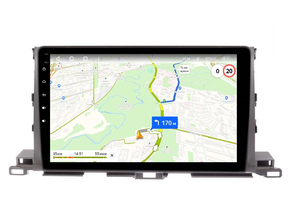 Toyota Highlander 2013—2020 экран 10 дюймов на Android 10 NaviPilot Droid10 PRO 4/64 Гб. Магнитола