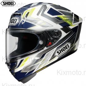 Шлем Shoei X-SPR Pro Escalate, Бело-серо-синий