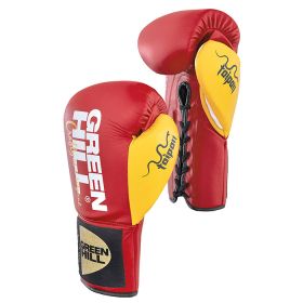 Боксерские перчатки Green Hill BGT-2252 Taipan красно-желтые 8 oz