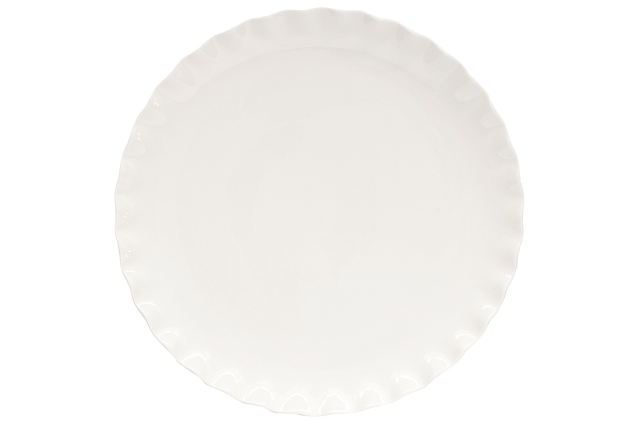 Тарелка обеденная "Onde", белая, 26 см