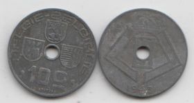 Бельгия 10 сантимов 1941-1946 года случайная дата VF