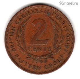 Брит. Карибские территории 2 цента 1965