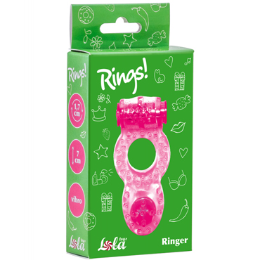 Эрекционное кольцо с вибрацией Lola Toys Rings Ringer