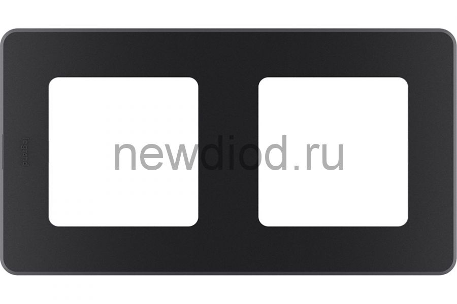 INSPIRIA Антрацит Рамка - 2 поста Legrand