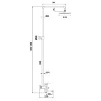 Душевая стойка с подсветкой Timo Beverly SX-1060 (1070) схема 2