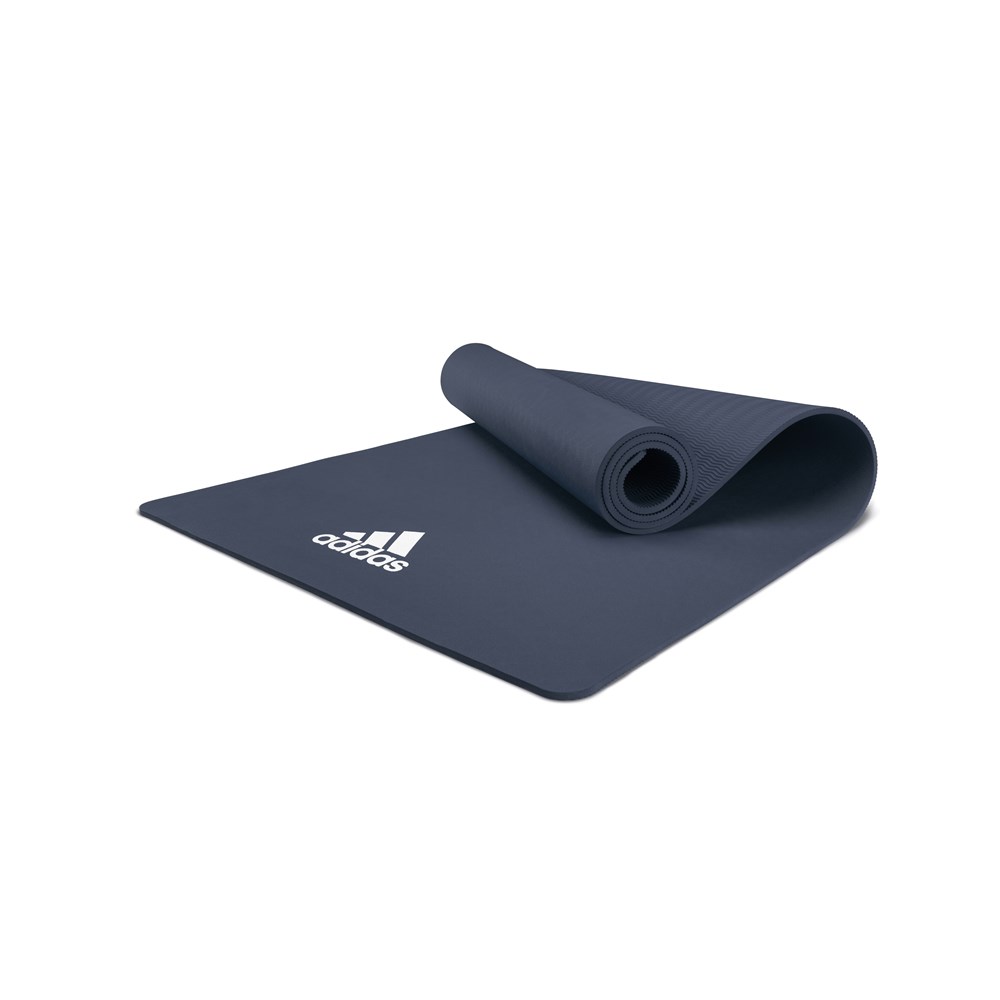 Коврик (мат) для йоги Adidas, цвет синий, артикул ADYG-10100BL