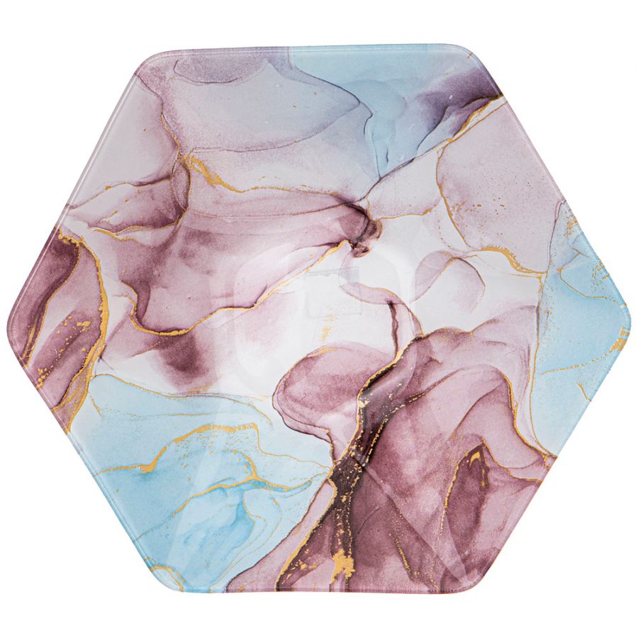 Тарелка обеденная коллекция "Marble" 25 см (ПРОДЁТСЯ КРАТНО 6 шт ...